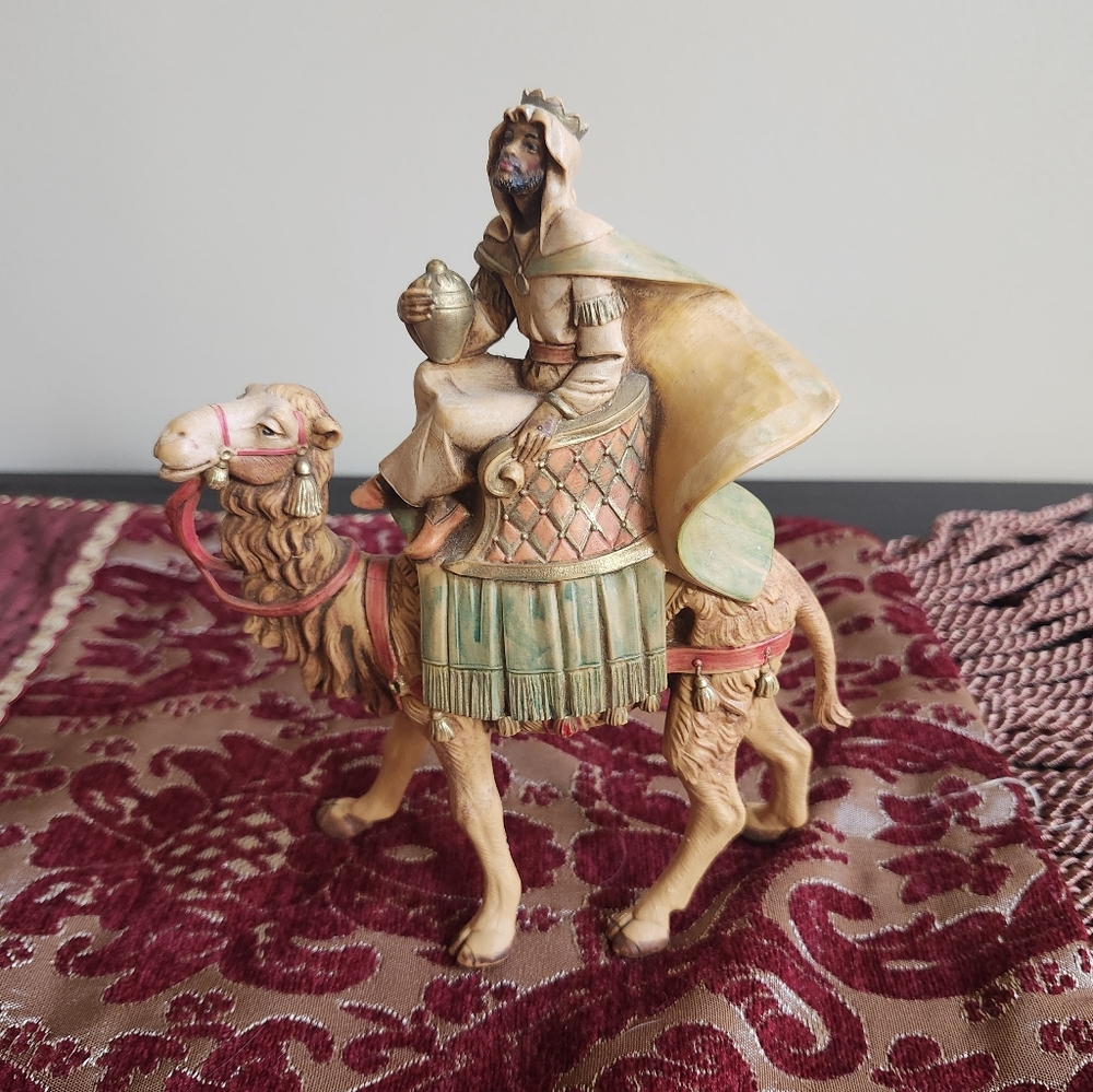Vintage Fontanini Christmas Nativity Collectibles- 3 Wise Men On Animals 1990s - Picture 2 of 7